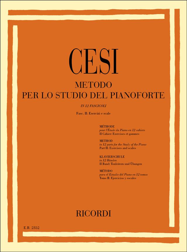 Metodo Per Lo Studio Del Pianoforte - Fasc. Ii - Esercizi E Scale - stupnice a akordy na klavír